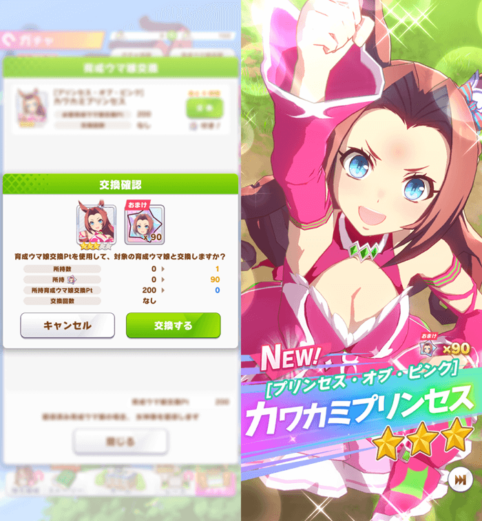 ウマ娘／カワカミプリンセス育成シナリオ感想